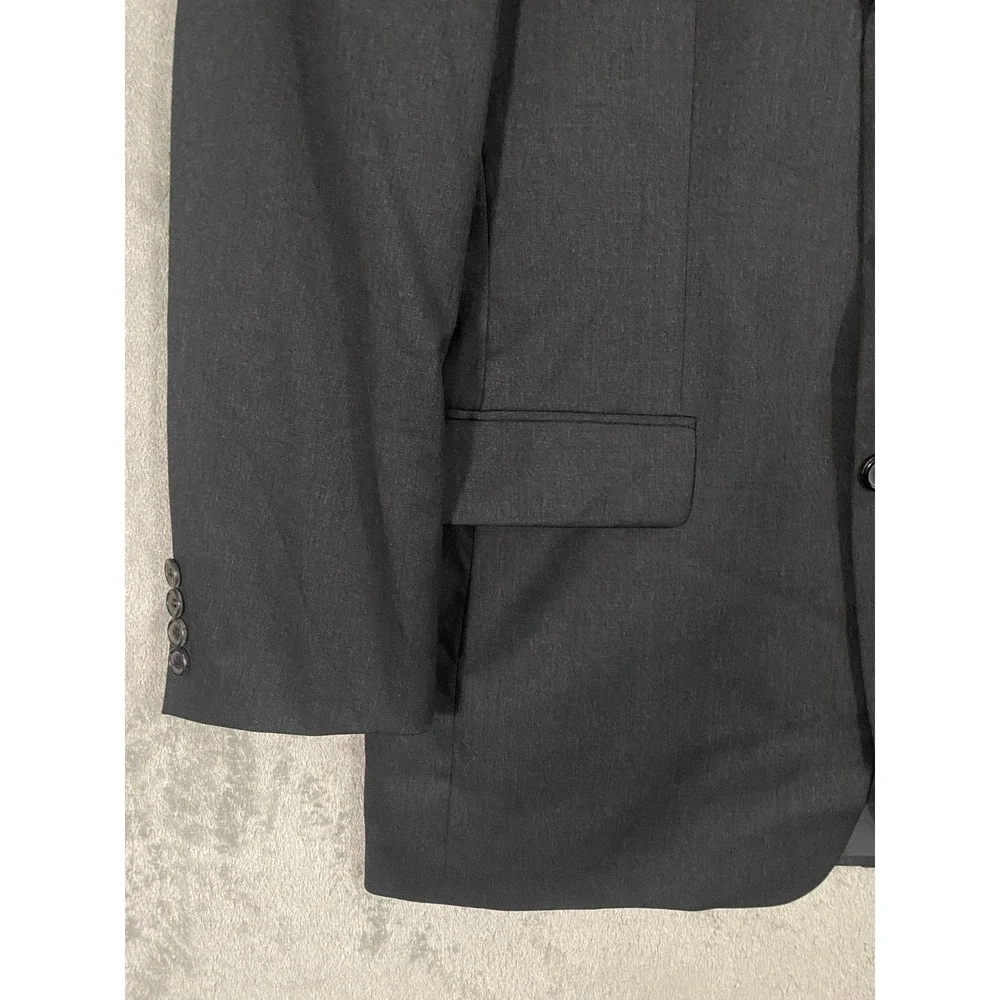 Hugo Boss Blazer Mens 40R Gray Angelico/Lucca US 3-Button Virgin Wool Sport Coat